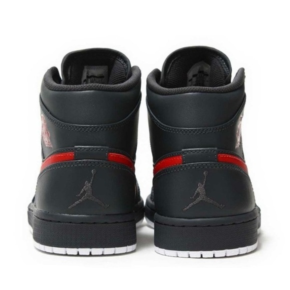 Nike 2017 AIR JORDAN 1 Retro Mid Anthracite - Picture 4 of 16